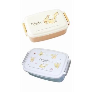 SET of 2 - NEW Pokemon 1-tier Lunch Box Pikachu MADE IN JAPAN Pikachu Bento